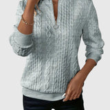 Amalie - Kötött pulóver cipzáras dizájnnal