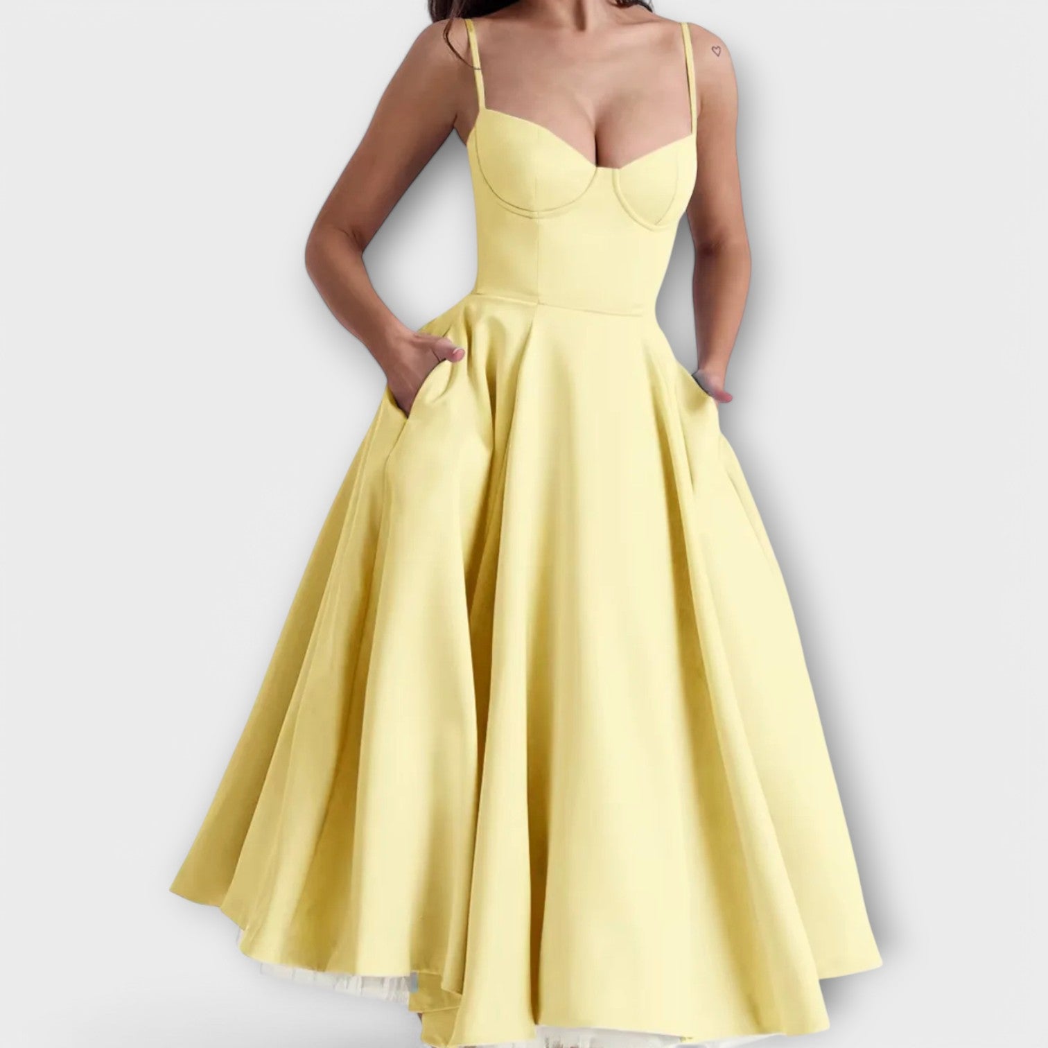 Meli – Könnyű nyári ruha fűző részlettel