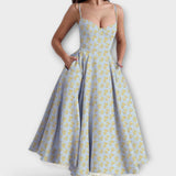 Meli – Könnyű nyári ruha fűző részlettel