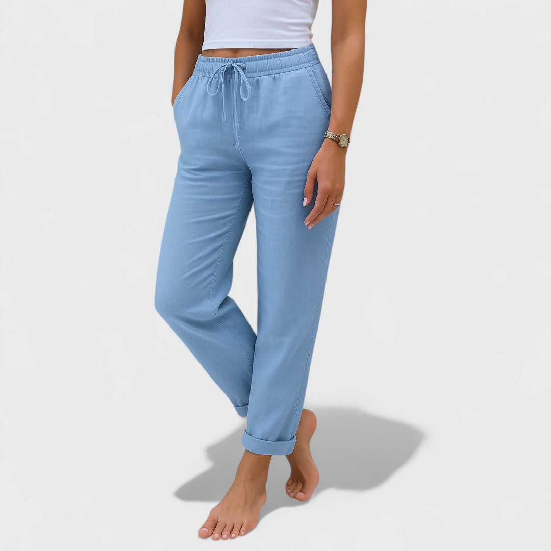 Klara - lenvászon Stretch Nadrág