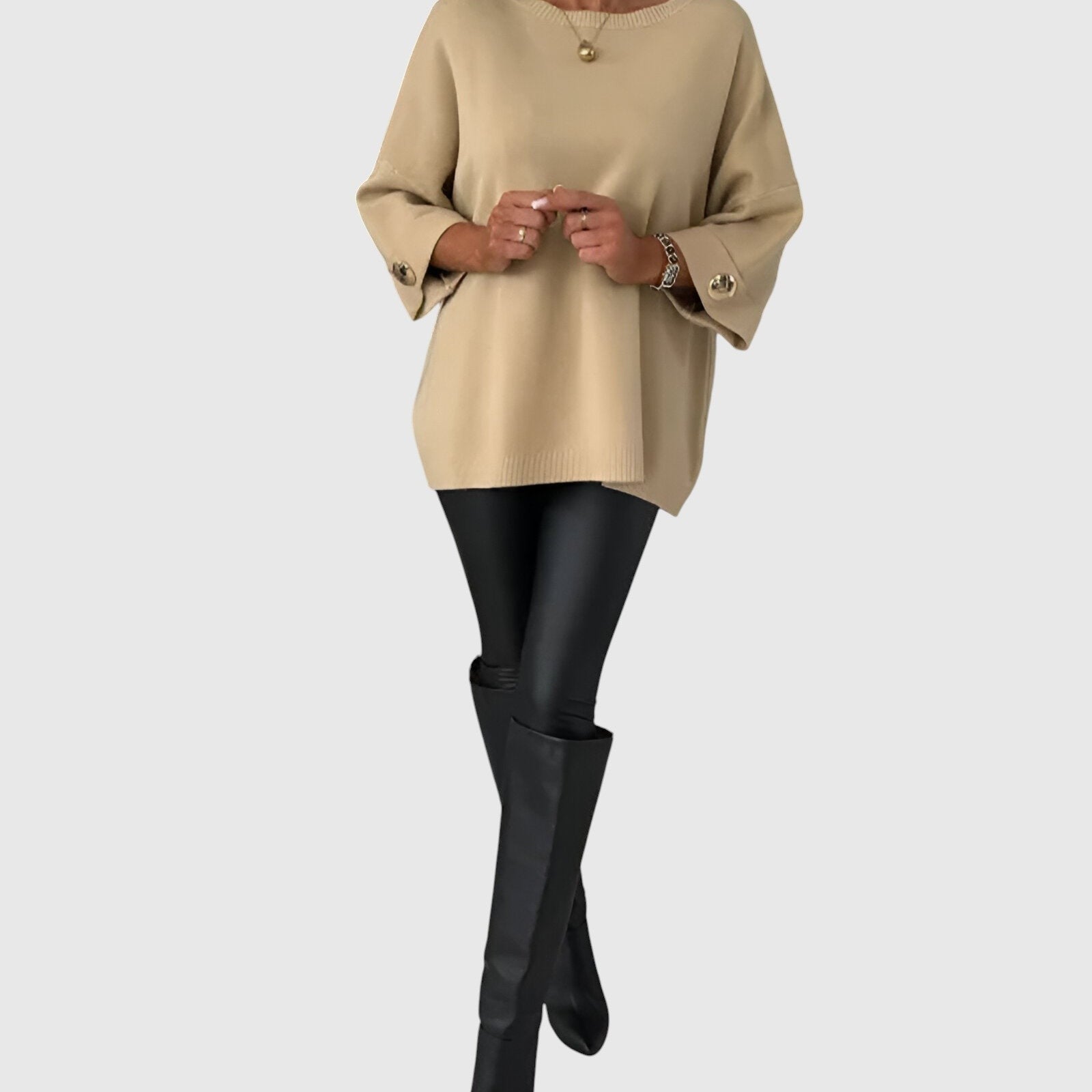 Janel - Elegáns mindennapi pulóver