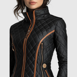 Klara - Stílusos dzseki steppelt varrásokkal és karcsú derékkal