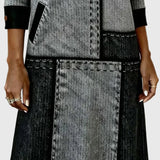 Vellora - Színes Paneles Gombos Ruha