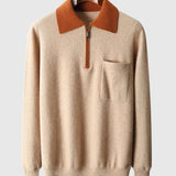 Endre - Castelle pulóver cipzárral kasmírból