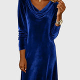 Zsófia - Laza Fazonú Velúr Ruha