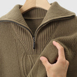 Farkas - Taranto merinógyapjú pulóver cipzárral