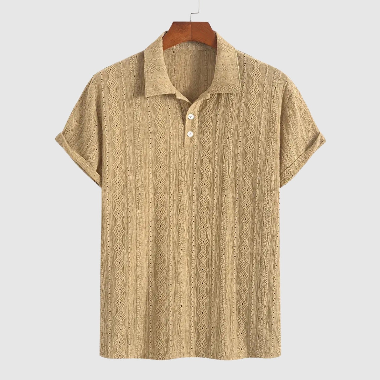 Tivadar – Finom kötött póló texturált dizájnnal