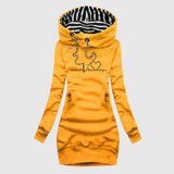 Kristina - Pulóverruha szív mintával