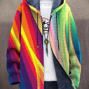 Bronte™ | Luxus Művészetihletésű Kapucnis Dzseki Cipzárral