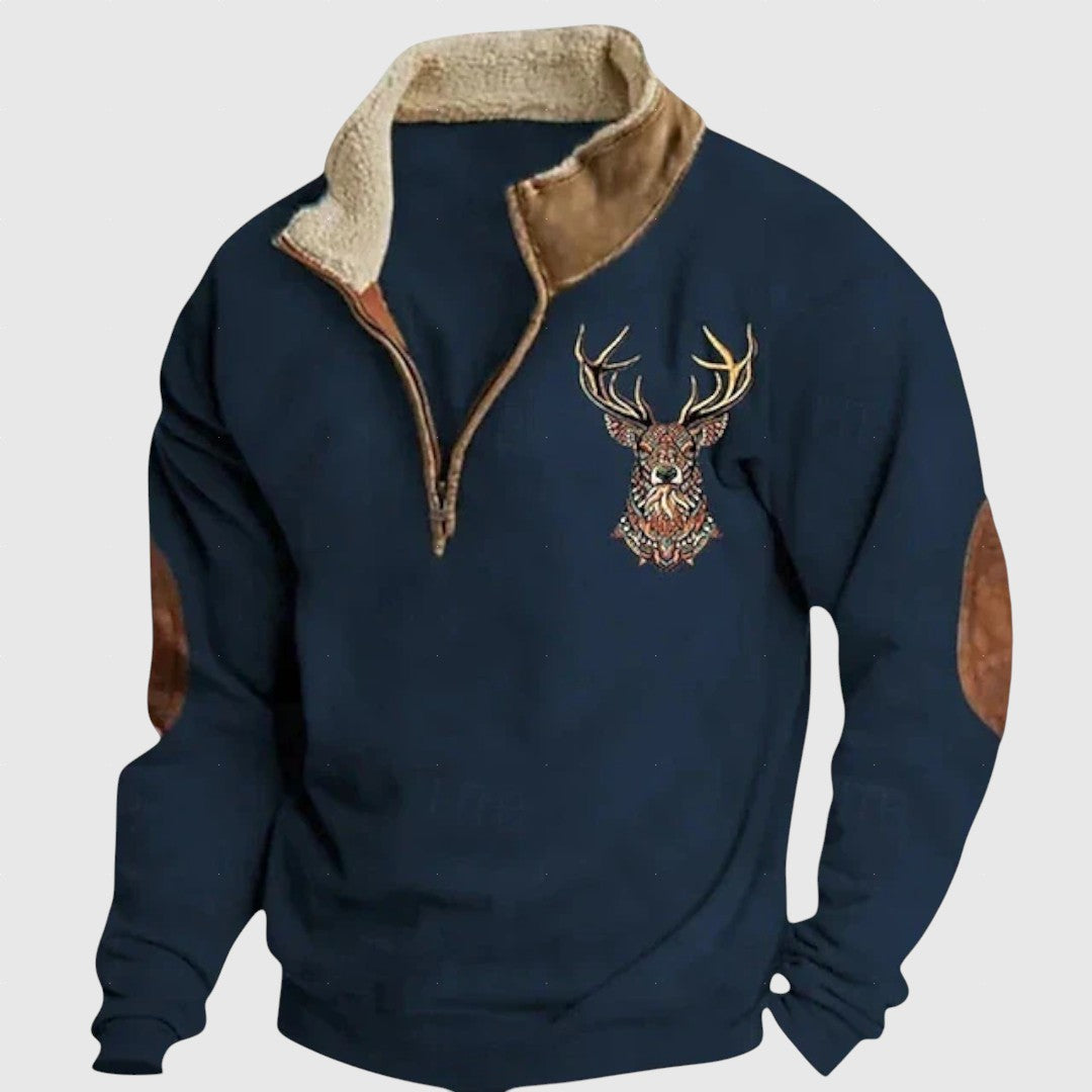 Jack - Kényelmes zipzáras pulóver