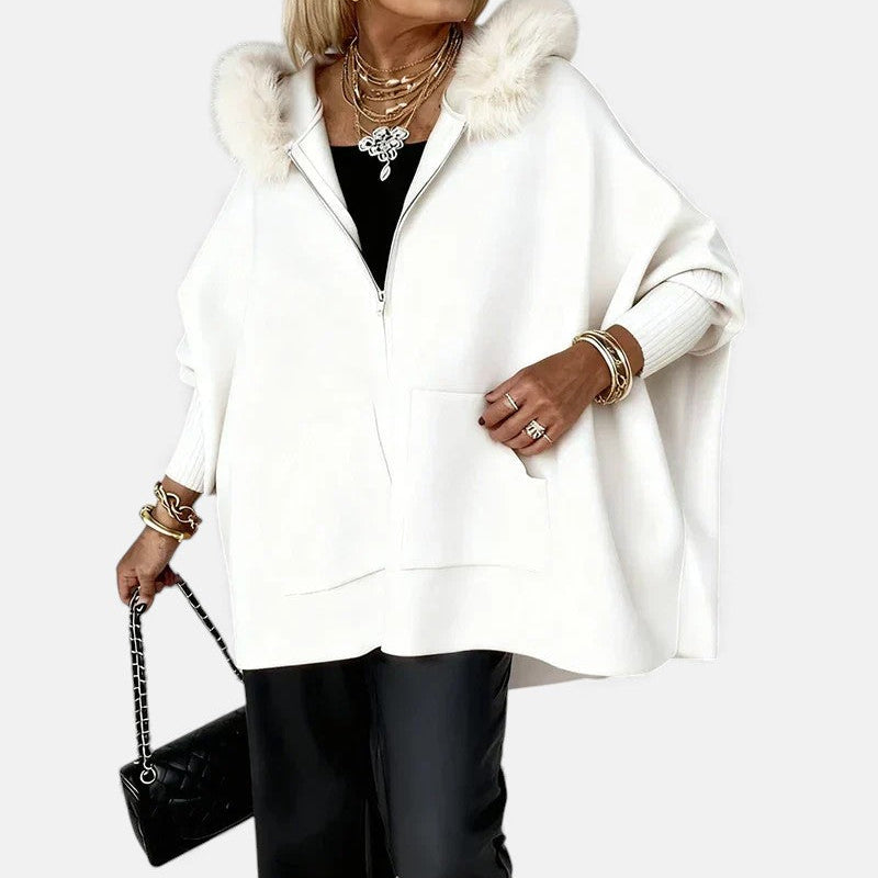 Arabelle - Kényelmes Kapucnis Kabát Törölköző Gallérral