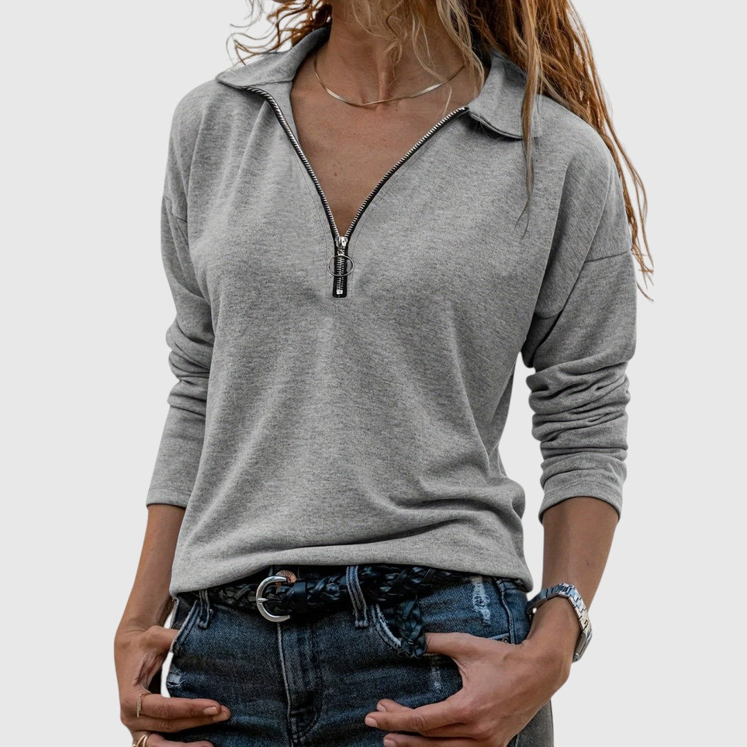 Nadine - Női pulóverek félcipzárral