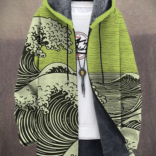 Nálha™ | Luxus művészeti ihletésű kapucnis dzseki cipzárral