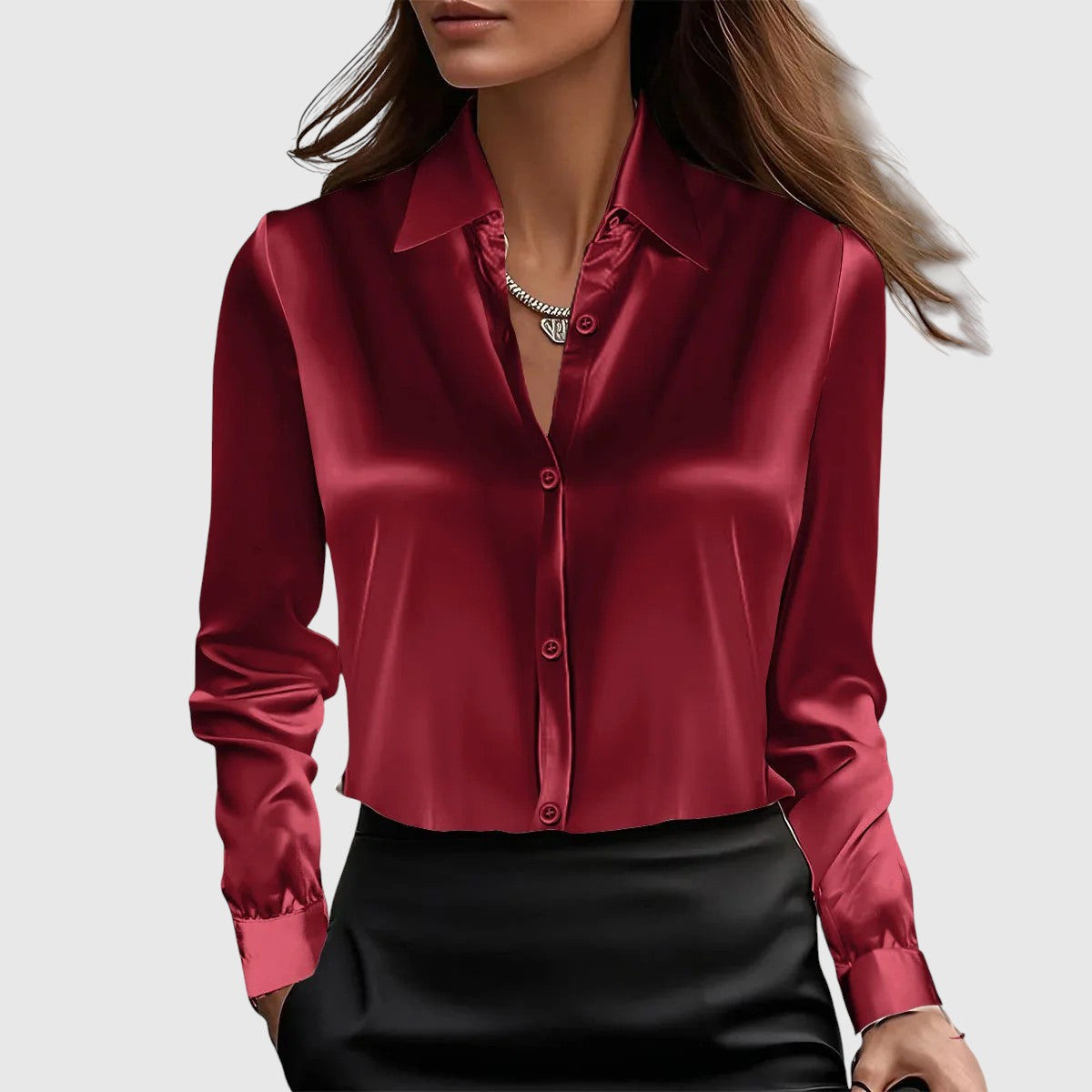 Lúcia – elegáns selyem ing