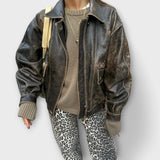 Chandra - Vintage farmernadrág leopárdmintával