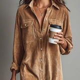 Estela | Midi kordbársony ruha