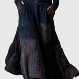 Isabelle - Velúr maxi ruha övvel