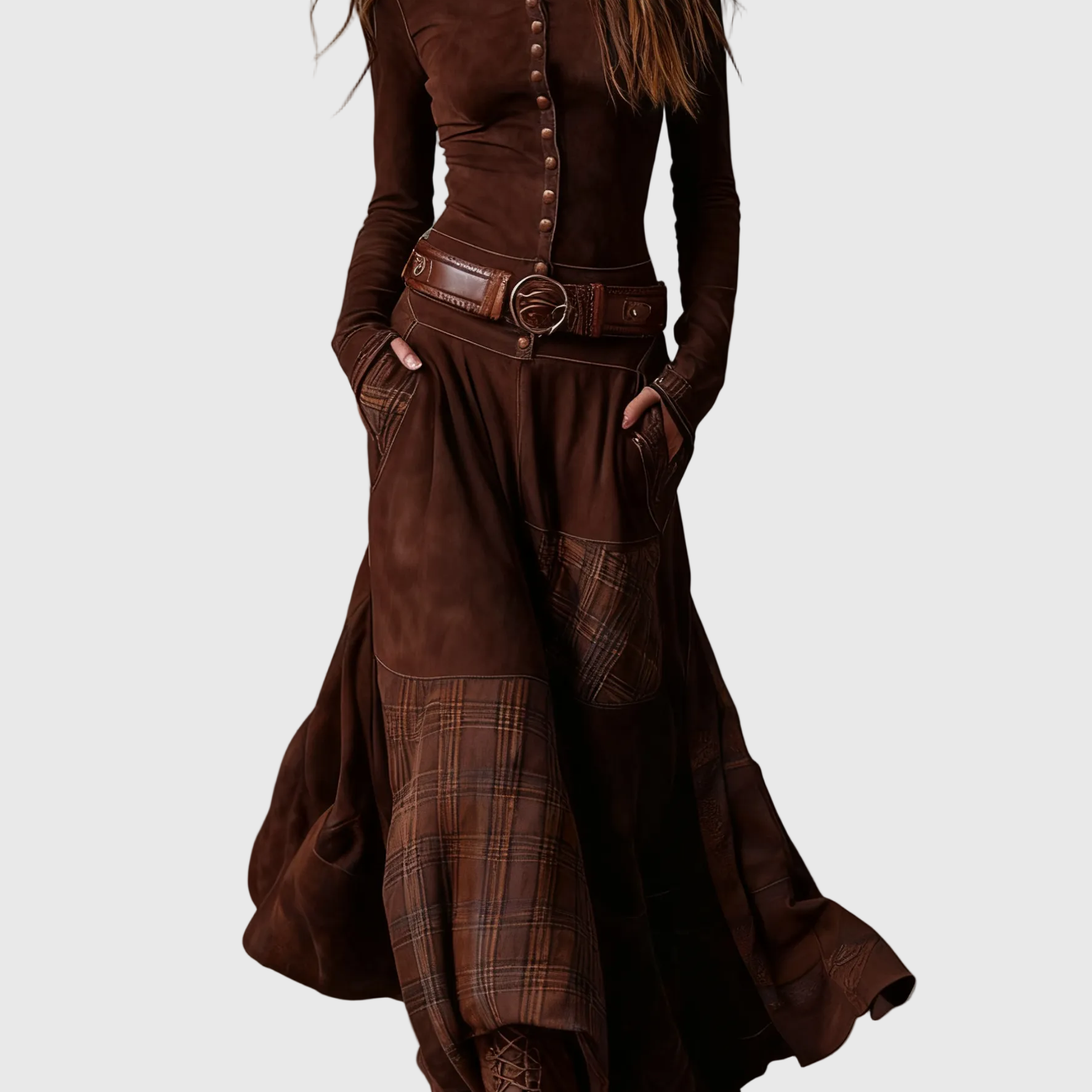 Azucena - Maxiruha övvel, öko-suede anyagból