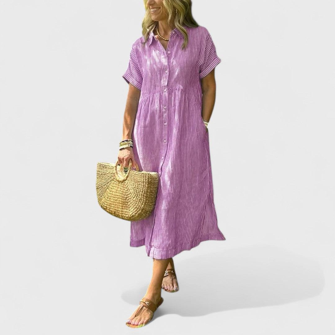 Angela - Légi Csíkos Ruha