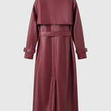 Zora – gabardin kabát övvel