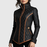 Klara - Stílusos dzseki steppelt varrásokkal és karcsú derékkal