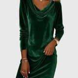 Zsófia - Laza Fazonú Velúr Ruha