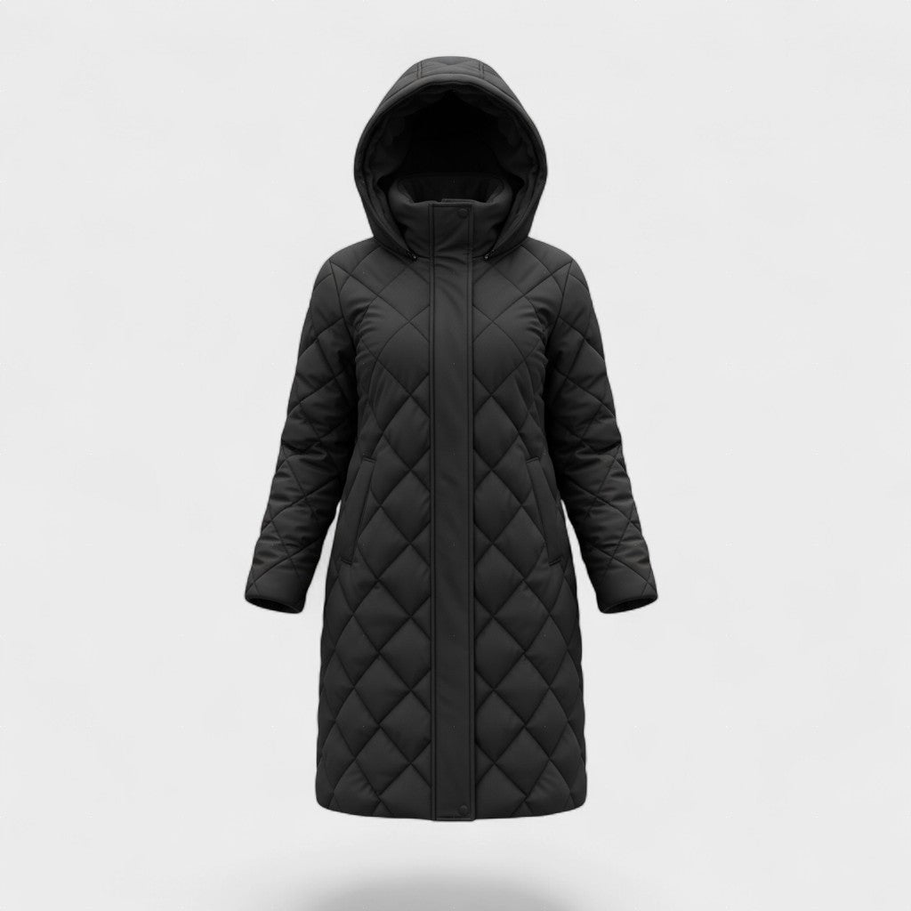 Bogná - Elegáns, kapucnis pufi dzseki