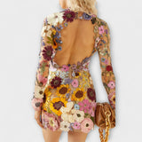 Dolores - 3D virágmintás ruha