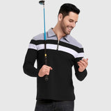 Ábel - Elegáns pulóver cipzárral és csíkokkal