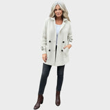 Rózsa - Prémium kabát dupla gombolással